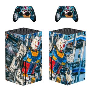 Klistermärken Ny skydds klistermärke för Xbox Series X -konsol och 2 styrenheter Xbox Series X Skin Sticker Vinyl