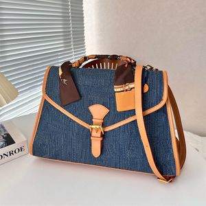 denim blå orange färg designer väska kvinna axel crossbody väskor purses designer kvinnor handväska högkvalitativ retro cowboy luxurys handväskor dhgate kvinnors handväska