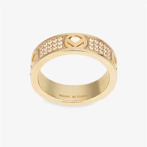 Hochwertiger Volldiamant Herrenringe Verlobungsgeschenk für Frauen Designer Paar Liebesringe 925 Silber Gold Ringe Frau F Schmuck Wi247e