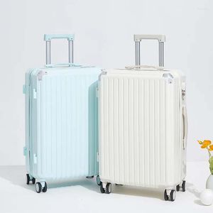 Designers reser resväska bagage mode lyxiga män reser resväska med hjul rullande bagage vagn ombordstigning multifunktionell transport på kopphållare resväskor