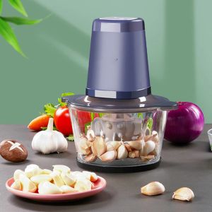 Grinders 220V Electric Dry Garlic Peeler Household Garlic Grinder Crusher Meat Grinder Mincer Food Processor