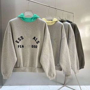 EssentialsWeatshirts dla mężczyzn i kobiet EssentialShoodie cienki Veet Mashing Trend Designer Sportswear Zestaw Zestaw Bluzy Casual Oversiase Cotton Hooded D6