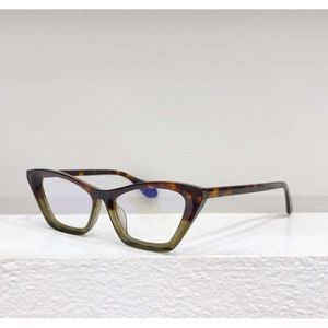 Theo Mille89 Retro Cat-Eye okulary bliskie wizerunek Męska ramka Black Frame Ramka 2024 Nowe damskie makijaż darmowe okulary