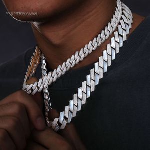 Hot Selling Factory Made Hip Hop Jewelry Custom szerokość kubańska łańcuch łącza moissanite bransoletka dla artysty