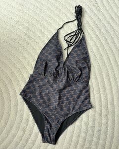 Damen-Designer-Bikini, sexy Mode-Bikini, mit Buchstaben bedruckt, Schnür-Badeanzug, Sommer-Split-Badeanzug für Damen, Badeanzüge mit verbundenem Körper