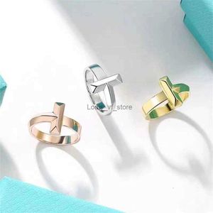Band Rings S Designers Mens and Womens Wide Sterling Sier Rose Gold Ring Couple Valentines Day Present 8ik4 terling ier H24227