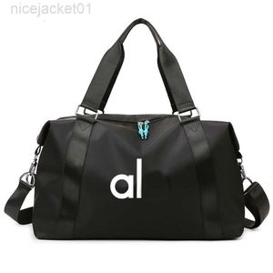 Designer Al Yoga Travel Bag Women's Fitness Handhållen Yoga Väska med våt och torr separering Stor kapacitet Kort avstånd Sport Aloo Bag