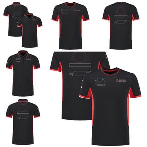 2024新しいベストセラーF1レーシングスーツプラスファン向けのサイズのTシャツ、男性と女性のための短袖のクイックドライ服、カジュアルな通気性のあるチームドライバーの服