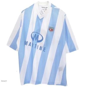 T-shirt maschili a stella martine martine rosa manica corta a strisce Argentina blokecore in stile blu a strisce bianche a strisce asimmetriche maglietta polo marca di maglietta 1968