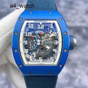 Lastest Automatic Watch RM Wrist Watch Richardsmille Wristwatch RM030 French Limited Edition 100 Stycken Blue Ceramic Material Transparent Automatic Mechanica