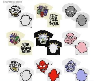 Herr t-shirts goth punk överdimensionerade tryckta grafiska t-shirts y2k topp harajuku vintage toppar män kvinnor avslappnad mångsidig t-shirt lös streetwear t240227