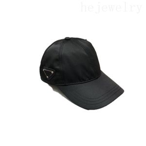 Mens Fashion Sport Cap Ordinary Cap Pure Color Nylon Material UV Proof Casquette with Wasticite Metal Triangle Caps Classic Curved Brim PJ051 E4