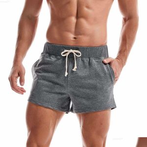 Mäns shorts herrar shorts sommar gym sweatshorts bomull 3 casual jogging yoga sport manlig fast färg andas hem sömnkläder droppe dh1tw