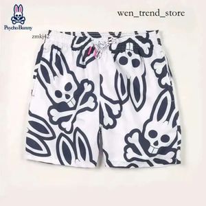 marka Physcho Bunny Shorts Designer spodnie plażowe spodnie Skull Królik spodnie kwiatowe spodnie hawaje surfingowe Bad Bunny Shorts Psyco Bunny Shor 5801