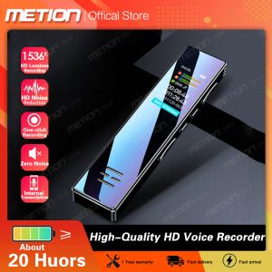 Players HighQuality HD Digital Voice Recorder Noise Reduction Portable OneClick Recording Interview Meeting Voice Recorder mp3 player