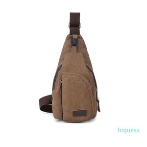 Men Small Chest Canvas Bags Vintage Man Messenger Bags for Waist Chest Casual Outdoor Hiking Sport Casual Male Retro Shoulder Bag2801