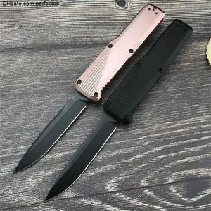 BM 4 Modeller 4600DLC Phaeton Double Action Automatisk kniv D2 Drop Point Blade Aluminium Handtag Outdoor Defense Tactical Camp Hunt Combat EDC 3300 4850 14850 Verktyg