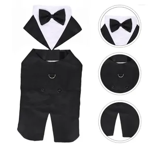 Hundkläder Tuxedo Suit: Dogs Wedding Party Su Formal Vest Set Shirt Valp Small Clothes Size