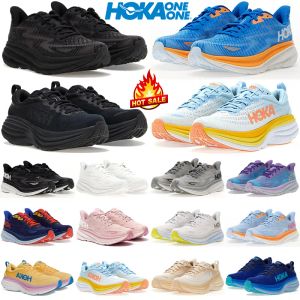 Hokas Hoka One Bondi Clifton 8 9 Erkekler için Koşu Ayakkabıları Kadınlar Erkek Kadın Ayakkabı Eğitmeleri Spor Ayakkabı Moda