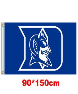 Duke Blue Devils University stor college flagga 150cm90cm 3x5ft polyester Anpassad alla banner sportflagga flygande hem trädgård utom833923