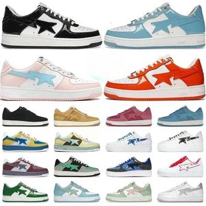 2024 Designer Casual Shoes Low for men Sneakers Patent Leather Black White Blue Camouflage Skateboarding jogging Sports Star Trainers