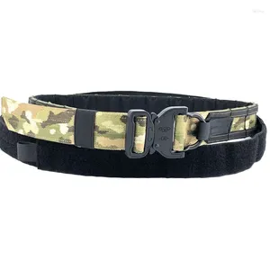 Suporte de cintura Cinto Tático Combate Militar 1.5 Polegada Molle Outdoor Hunting Wargame Gear Quick Release Buckle Camo