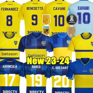 Clube Aniversário CAVANI 2023 2024 Boca Juniors Futebol Jerseys BARCO ADVINCULA Homens Crianças Camisa de Futebol 23 24 Camisa de Futebol TEVEZ CARLITOS MARCOS ROJO BENEDETTO