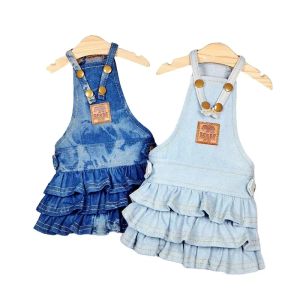 Vestidos roupas para cães jeans vestido macacão menino menina roupas para cães casal roupa para animais de estimação filhote de cachorro traje macacão calças dropship traje para animais de estimação