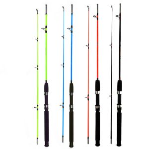 Rods Spinning Fishing Rod Glass Fiber Solid Top Super Hard Lure Fishing Rods for Reservoir Pond River Stream Ocean Boat/Rock/Beach