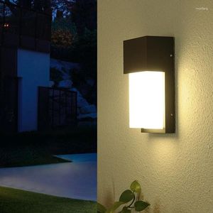 Настенный светильник, уличный водонепроницаемый современный и контрактный светильник для сада, виллы, наружного освещения для балконной двери, коридора