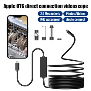 2.0 MP Endoskop Kamerası 8.5 IP67 Su Geçirmez Sert Tel Boru Hattı Muayenesi Borescope iOS iPhone için 8 ayarlanabilir LED ile