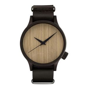 Moda casual relógio de madeira masculino e feminino bambu luxo negócios quartzo relógios de pulso clock250d