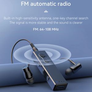 Радио Перезаряжаемая Радио Поддержка TF-карты FM-радио Bluetooth 5,3 Радио Стерео Мини-MP3-плеер Встроенный микрофон Задний зажим Дизайн Бытовой