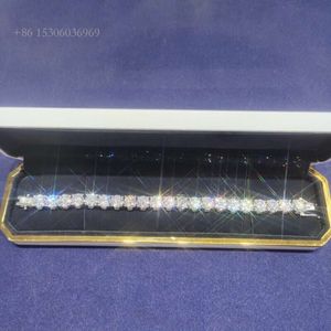 最新のデザイナーSterlingSier Bracelet Wholesale CharmsファッションジュエリーブレスレットVVSモイサナイトテニスチェーン