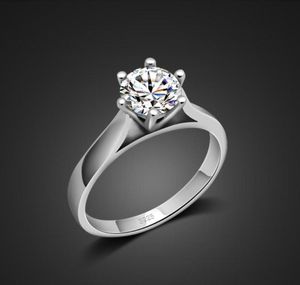 Cluster Rings Elegant Classic Ring Woman100 925 Sterling Silvers Bright 5A Zircons Marriage Proposal Wedding Jewelry Gift Cluster6512813