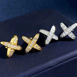 Brincos de parafuso prisioneiro jóias designer feminino qualidade original carta cruz para simplicidade elegância h24227