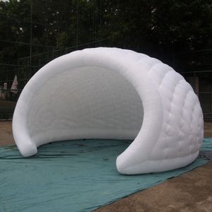 wholesale 10x7x4.5mH (33x23x15ft) Tenda gonfiabile a mezza cupola per esterni con logo stampato bar gonfiabile con luci colorate per la decorazione di nozze di festa