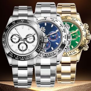 mens automatic mechanical ceramics watches 40mm full 904L stainless steel Gliding clasp wristwatches sapphire luminous montre de luxe