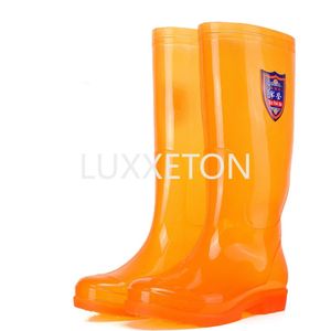 Kadın Erkekler Diz Yüksek Yağmur Botları PVC Kısa Yağmur Botları Açık Mekan Unisex Work Boots Slip Wellies Ayakkabıları Erkekler İçin Taktik Botlar 240226