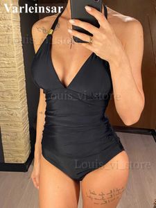 Women's Swimwear S - XL Leopard Snake Skin Deep V One Piece Swimsuit Women Swimwear Female Backless Monokini Bather Bathing Suit Swim Lady V4297B T240227