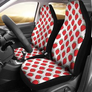 Copertini per sedili per auto Strawberry (set di 2) - Accessorio universale Front e SUV Custom Protector