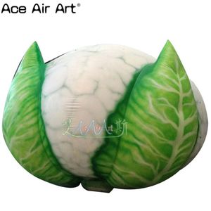 wholesale Custom 3m 10ft diameter Giant Simulated Inflatable Vegetables Oxford Material Inflated Vegetable Cauliflower For Advertising/Promotion