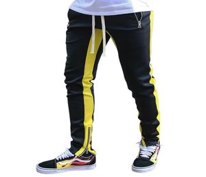 Men039s Pants Customize Stacked Jogging Suit Side Tape Men Skinny With Pockets Sport For Man6391902
