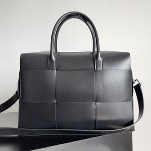 10a maleta de designer de alta qualidade grande grade tecer bolsas masculinas simples e elegante 36cm bolsa espaçosa de ombro único