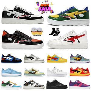 Tênis 2024 novo designer baixo sk8 sapatos masculinos mulheres sapatos casuais de couro preto e branco azul masculino e feminino ao ar livre tubarão esportes tênis corrida