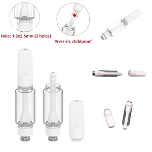 A15 Wholesale Price Full Ceramic Carts Pyrex Fat Glass Cartridge 0.5ml 1.0ml 2.0ml Vape Oil Atomizer Manufacturer 10.5mm Diameter 510 Batteries Compatible empty cart