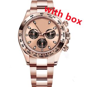 Mechanical Watch Automatyczna moda Mężczyźni luksusowe zegarek 5 Plane Rose Gold Offical Bransoleta Montre de Luxe Tona Ruch zegarki XB04 B4