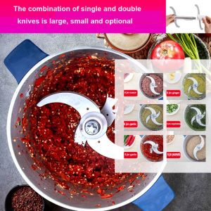 Grinders Electric Meat Grinder Food Processor Chopper Stainless Steel Kitchen Machines Vegetable Chopper Slicer Machine Household Grinder