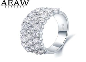 AEAW Luxury Center 28ctw DF Color VVS обручальное кольцо для мужчин, однотонное кольцо из белого золота с покрытием S925 или серебряное кольцо s925 2201219665209