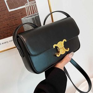 Triomphes Woman Handbag Bag Bag Crossbody Bags2024 New Trend Fashion Edition Edition Womens Bag Simple Lock Buckle Square Squar